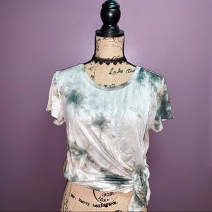 Stretchy tie dye crop top💜💕